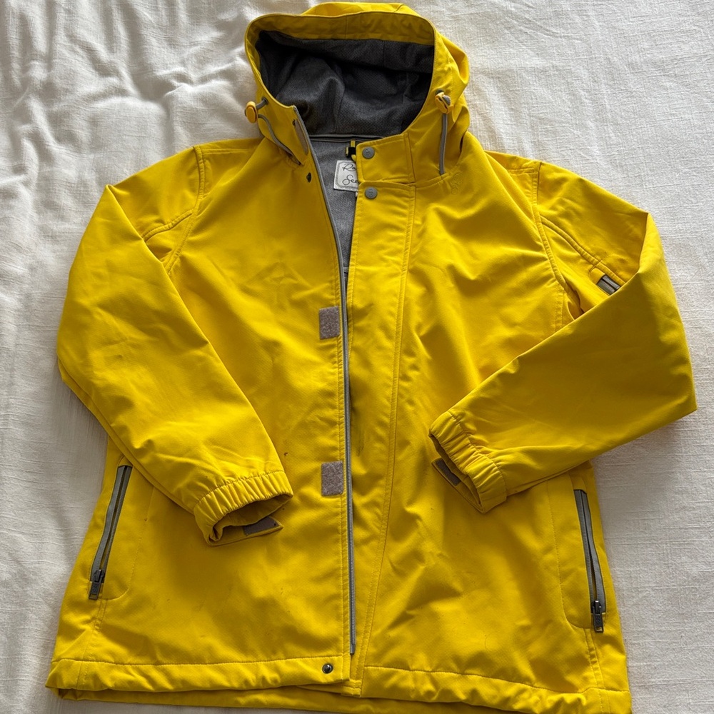 Bright Yellow Hooded Jacket